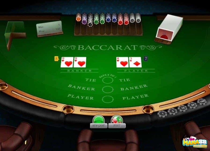 Game bài Baccarat là một trò chơi đánh bài trực tuyến hot nhất hiện nay