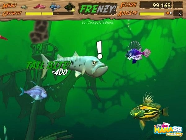 Feeding Frenzy 2 Deluxe đem bạn đến thế giới biển với nhiều loài cá khác nhau