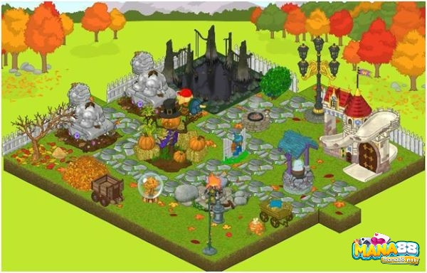 Đồ họa của game Halloween House Makeover