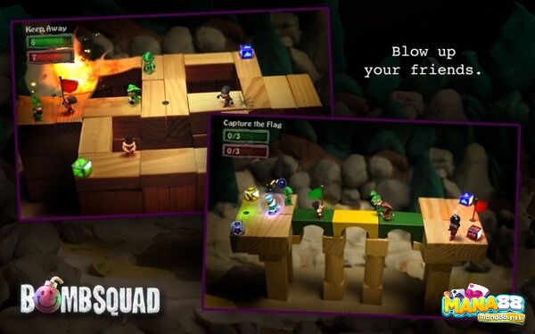 BombSquad cho phép nhiều người cùng chơi trên một thiết bị