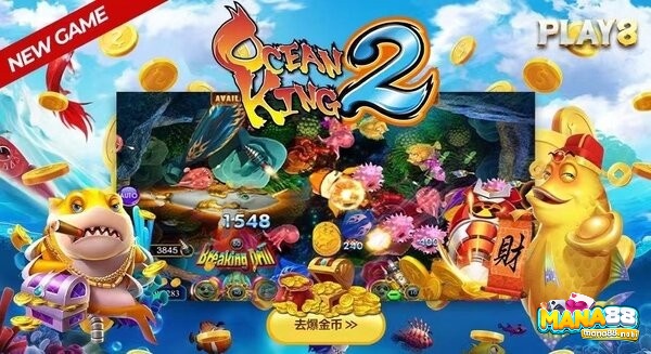 Ocean King là tựa game bắn cá phổ biến trên các thiết bị arcade