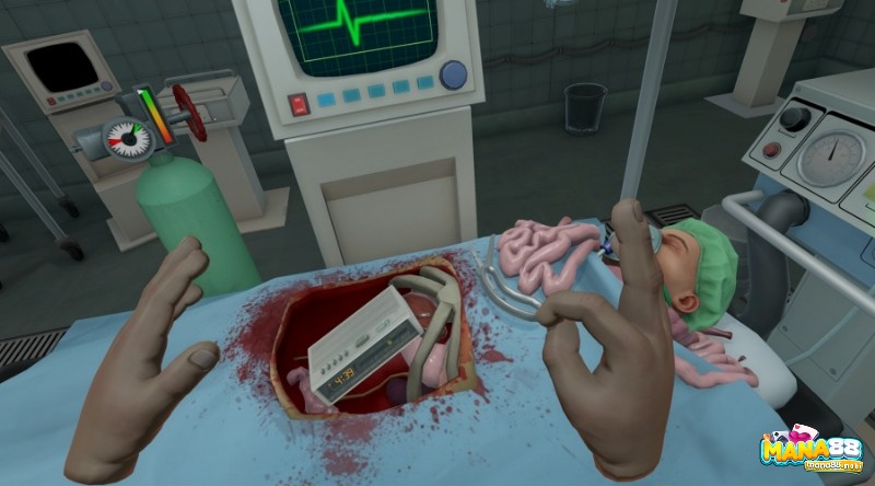 Game phau thuat bung Surgeon Simulator có độ phân giải 4K sắc nét