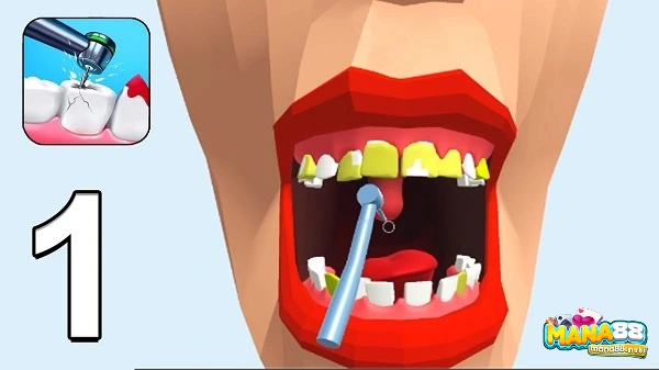 Cách chơi game phẫu thuật Dentist Bling