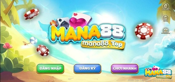Giao diện trang chủ của nhà cái Mana88