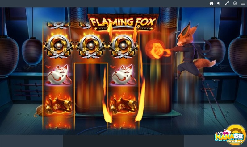 Các cuộn lửa trong Flaming Fox chỉ chứa đầy đủ các hàng biểu tượng cao cấp