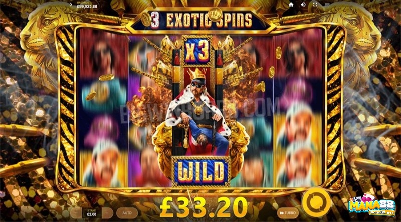 Chi phí chơi và RTP của game slot Joe Exotic ở mức trung bình