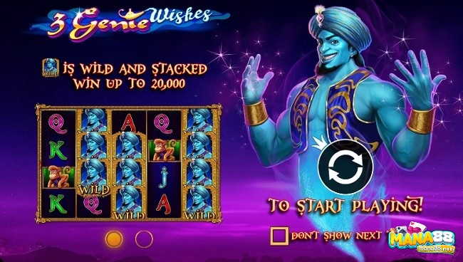 Slot game 3 Genie Wishes của Pragmatic Play được ra mắt vào 05/12/2016