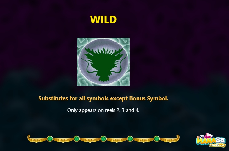 Wild có hình rồng xanh lá với thưởng tới 800 lần cược