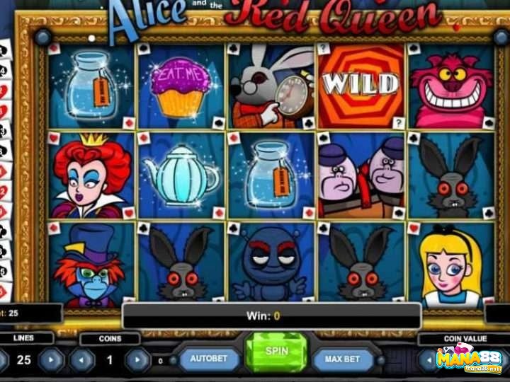 Alice and the Red Queen là slot game lấy cảm hứng từ câu chuyện cổ tích Alice ở trong Xứ sở Thần tiên