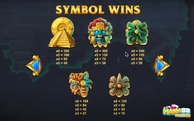Biểu tượng kim tự tháp có hệ số thưởng cao nhất, lên đến x360 cược