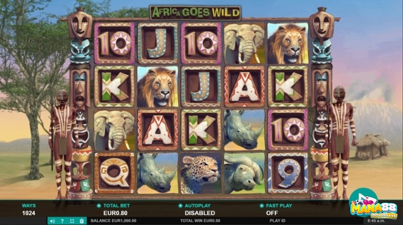 Trò chơi slot Africa Goes Wild mang đến người chơi lối chơi thú vị với đa dạng biểu tượng và các tính năng đặc biệt.