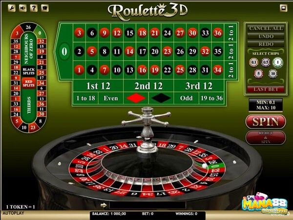 Cách chơi 3D Roulette giống như game roulette cổ điển